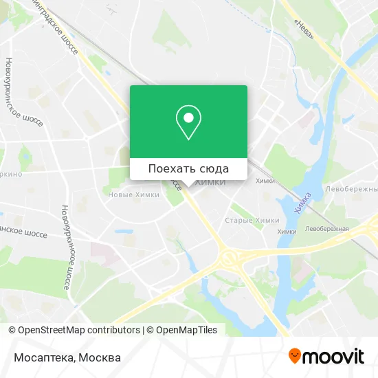 Карта Мосаптека