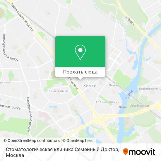 Карта Стоматологическая клиника Семейный Доктор