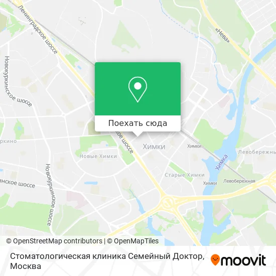 Карта Стоматологическая клиника Семейный Доктор