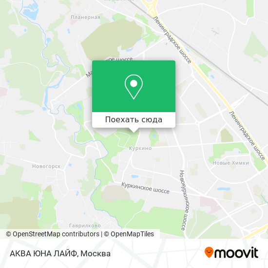 Карта АКВА ЮНА ЛАЙФ