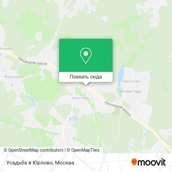 Карта Усадьба в Юрлово