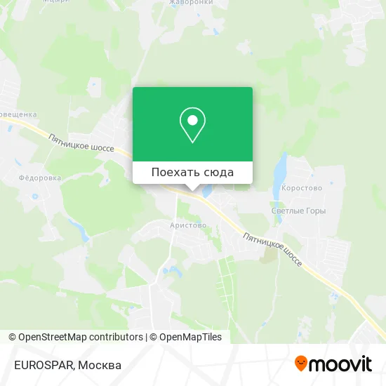 Карта EUROSPAR