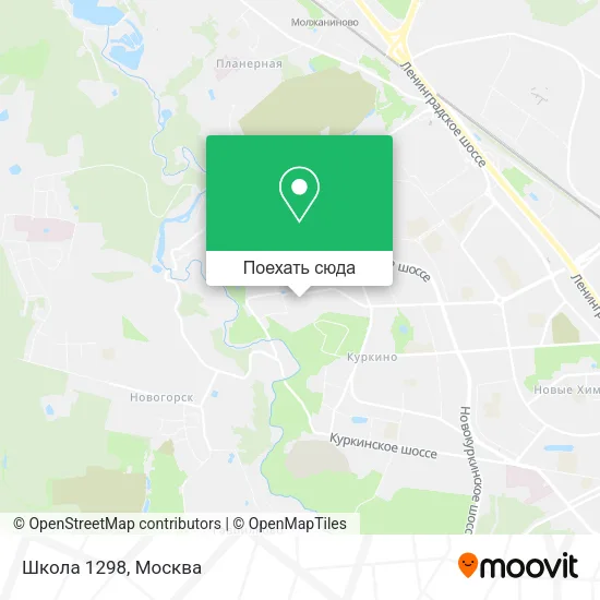 Карта Школа 1298