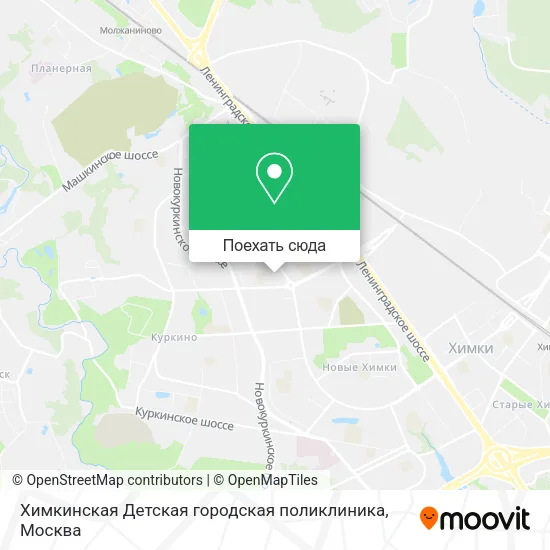 Карта Химкинская Детская городская поликлиника