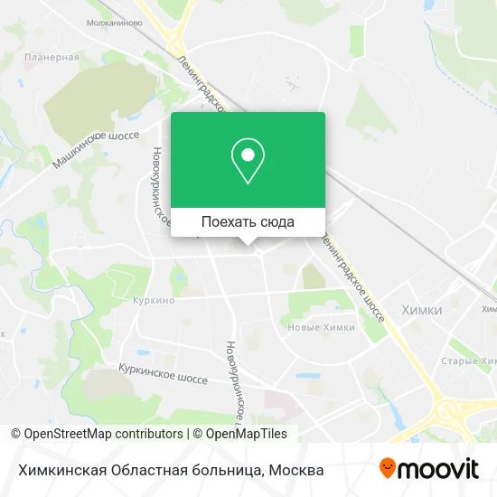 Карта Химкинская Областная больница