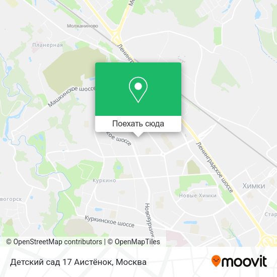 Карта Детский сад 17 Аистёнок