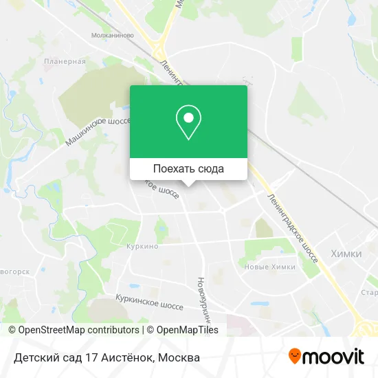 Карта Детский сад 17 Аистёнок