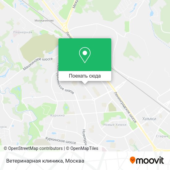 Карта Ветеринарная клиника
