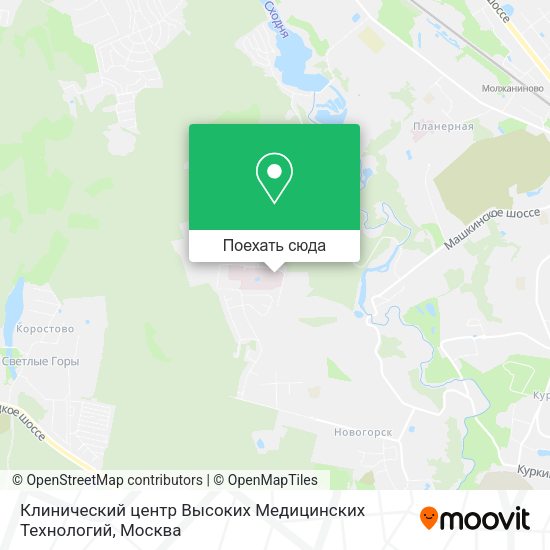 Карта Клинический центр Высоких Медицинских Технологий