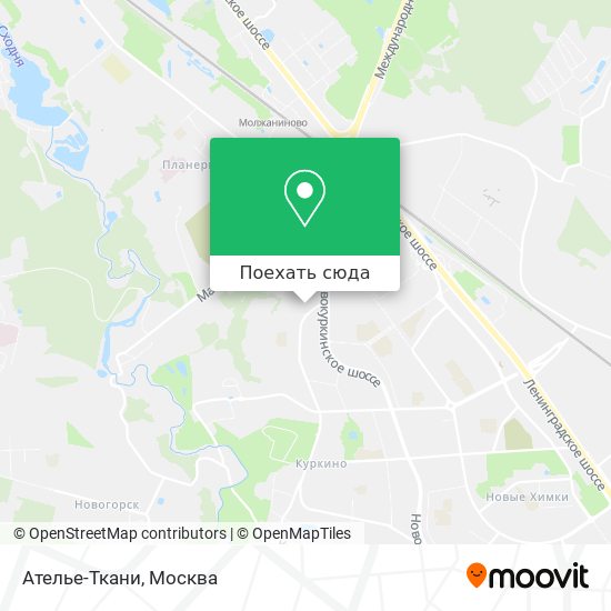 Карта Ателье-Ткани