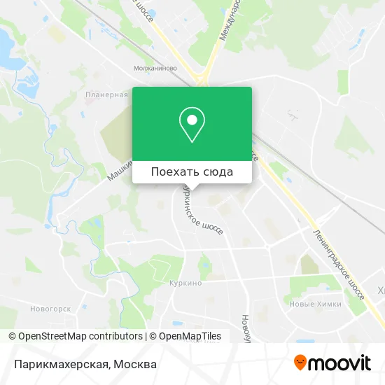 Карта Парикмахерская