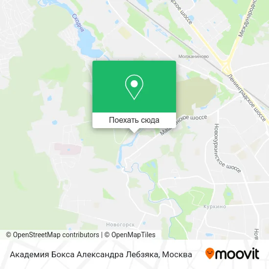 Карта Академия Бокса Александра Лебзяка