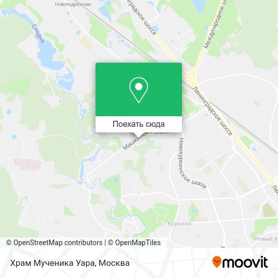 Карта Храм Мученика Уара