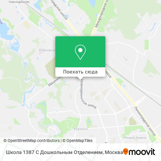 Карта Школа 1387 С Дошкольным Отделением