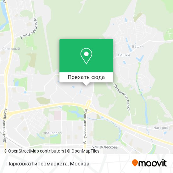 Карта Парковка Гипермаркета