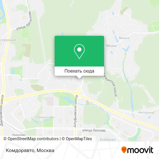 Карта Комдоравто