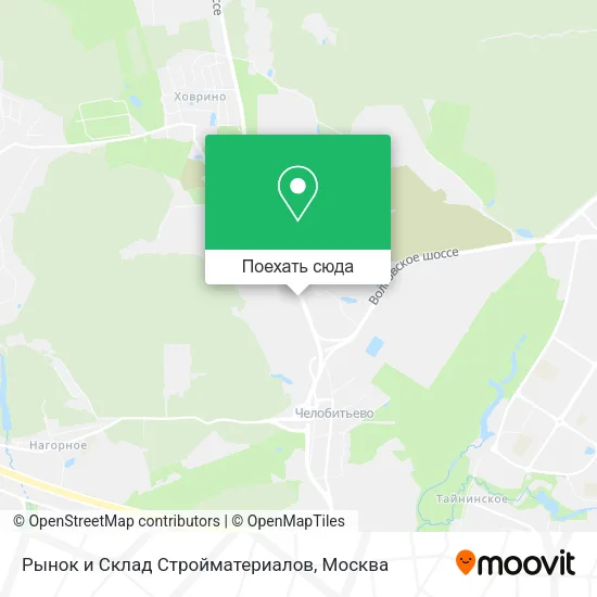 Карта Рынок и Склад Стройматериалов