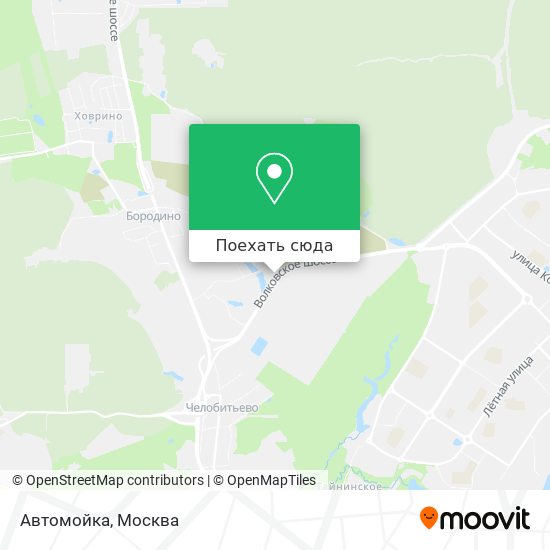 Карта Автомойка