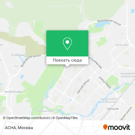 Карта АСНА