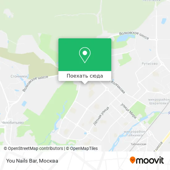 Карта You Nails Bar