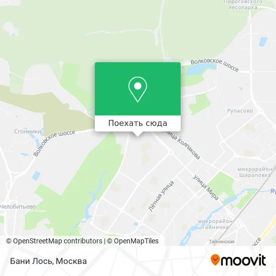 Карта Бани Лось