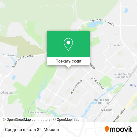 Карта Средняя школа 32