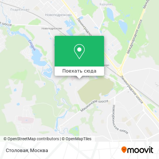 Карта Столовая