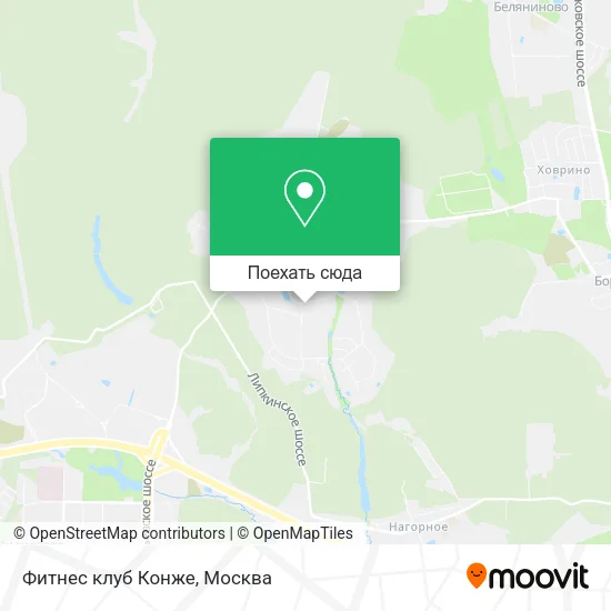 Карта Фитнес клуб Конже