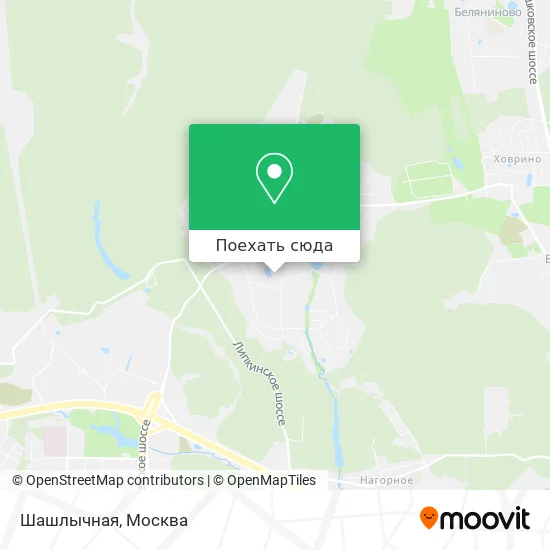 Карта Шашлычная