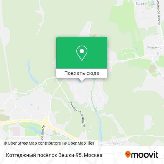 Карта Коттеджный посёлок Вешки-95