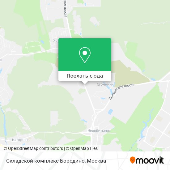 Карта Складской комплекс Бородино