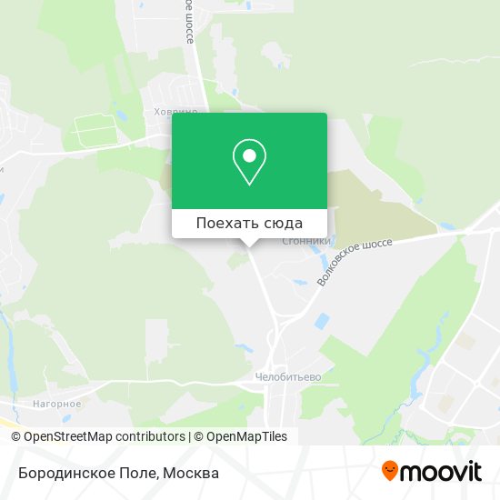 Карта Бородинское Поле