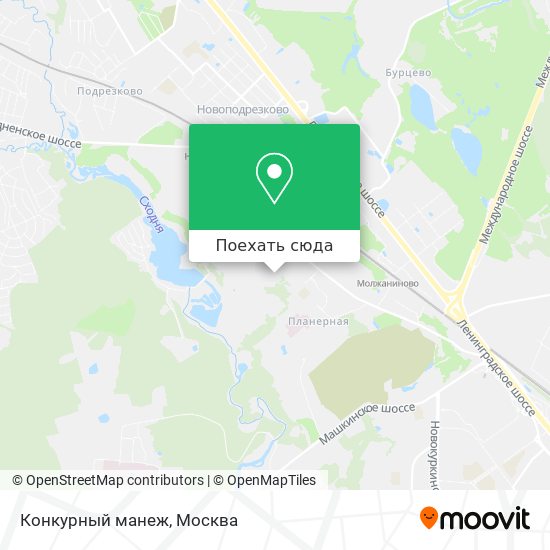 Карта Конкурный манеж
