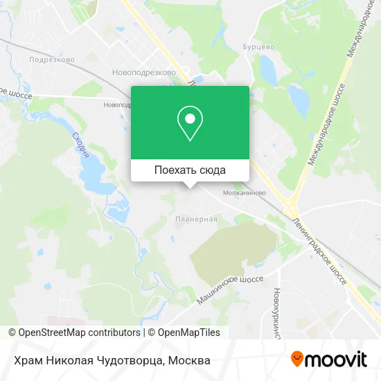 Карта Храм Николая Чудотворца
