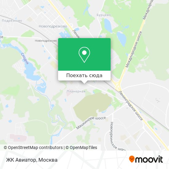 Карта ЖК Авиатор