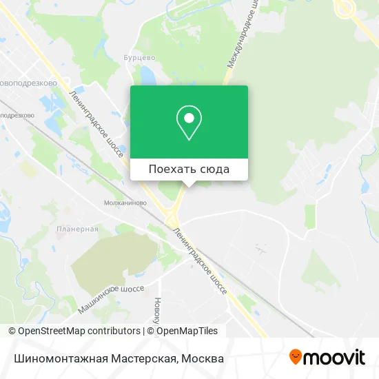 Карта Шиномонтажная Мастерская