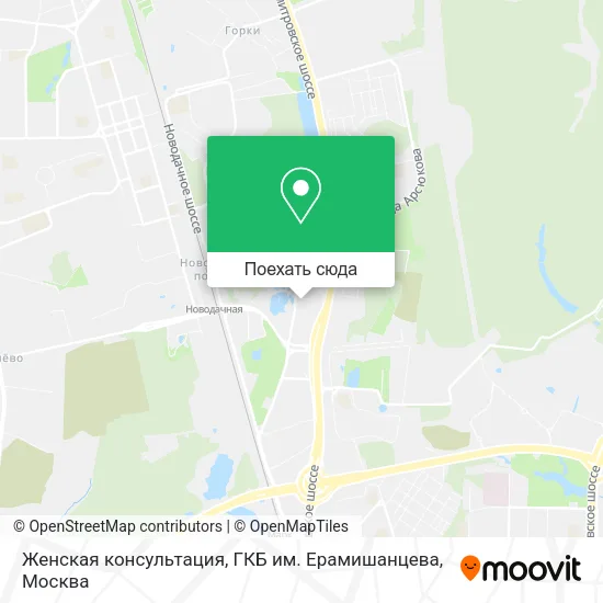 Карта Женская консультация, ГКБ им. Ерамишанцева