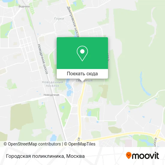 Карта Городская поликлиника