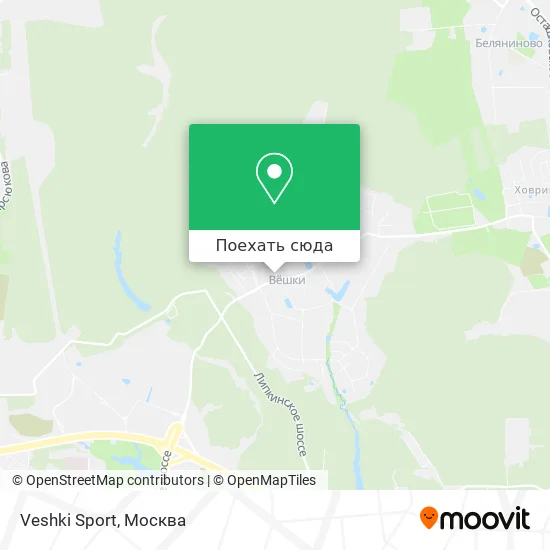Карта Veshki Sport
