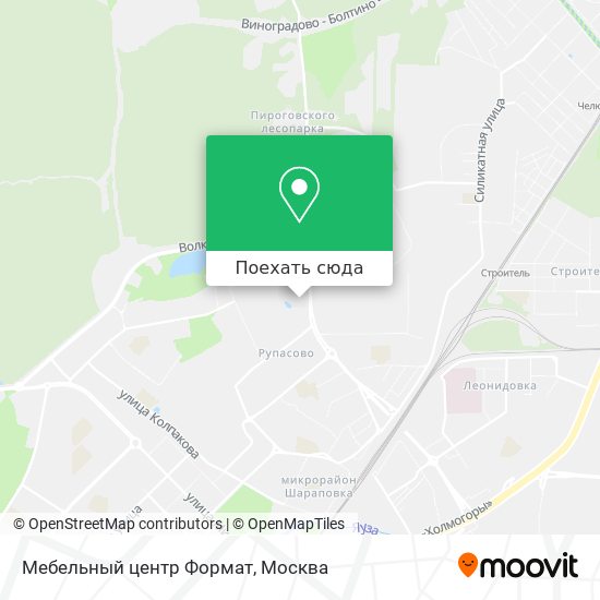 Карта Мебельный центр Формат