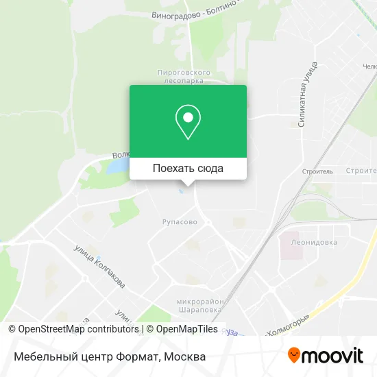 Карта Мебельный центр Формат