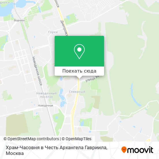 Карта Храм-Часовня в Честь Архангела Гавриила