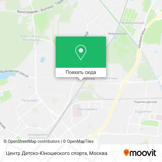 Карта Центр Детско-Юношеского спорта