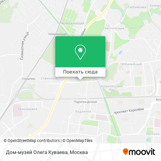 Карта Дом-музей Олега Куваева