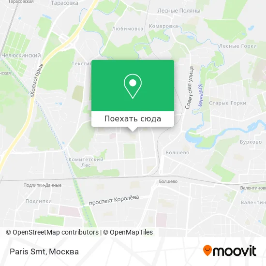 Карта Paris Smt