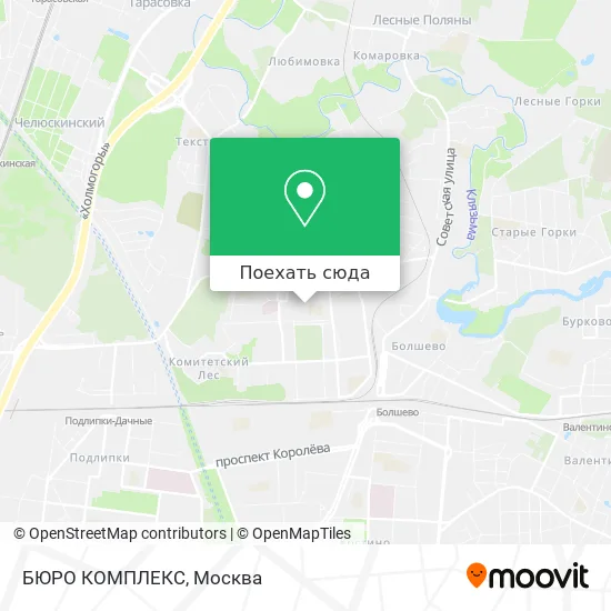 Карта БЮРО КОМПЛЕКС
