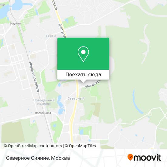 Карта Северное Сияние
