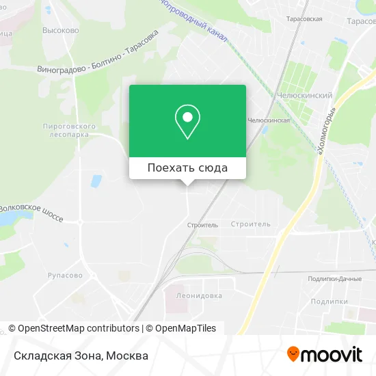 Карта Складская Зона