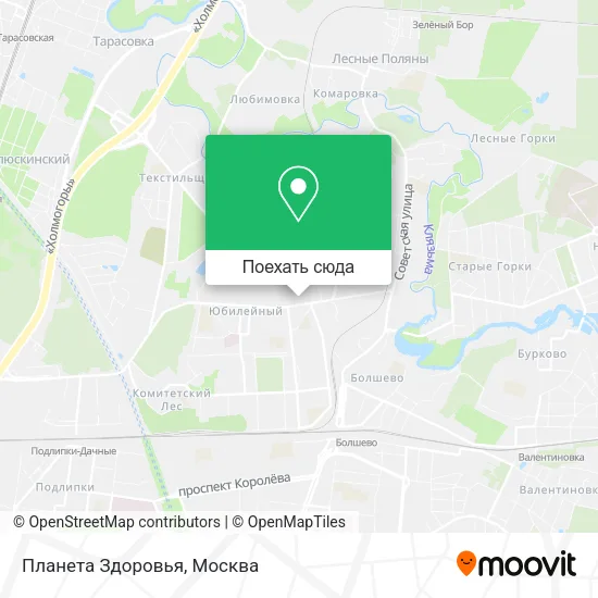 Карта Планета Здоровья