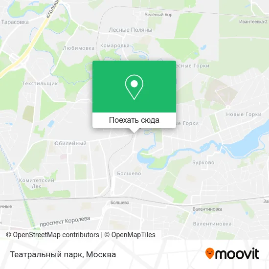 Карта Театральный парк